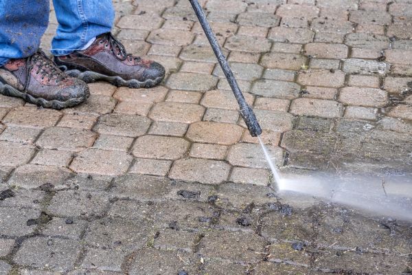 Stone Patio Cleaning in Huntersville